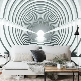 Fototapeta 3D Tunel – Geometryczna Abstrakcja z Głębią