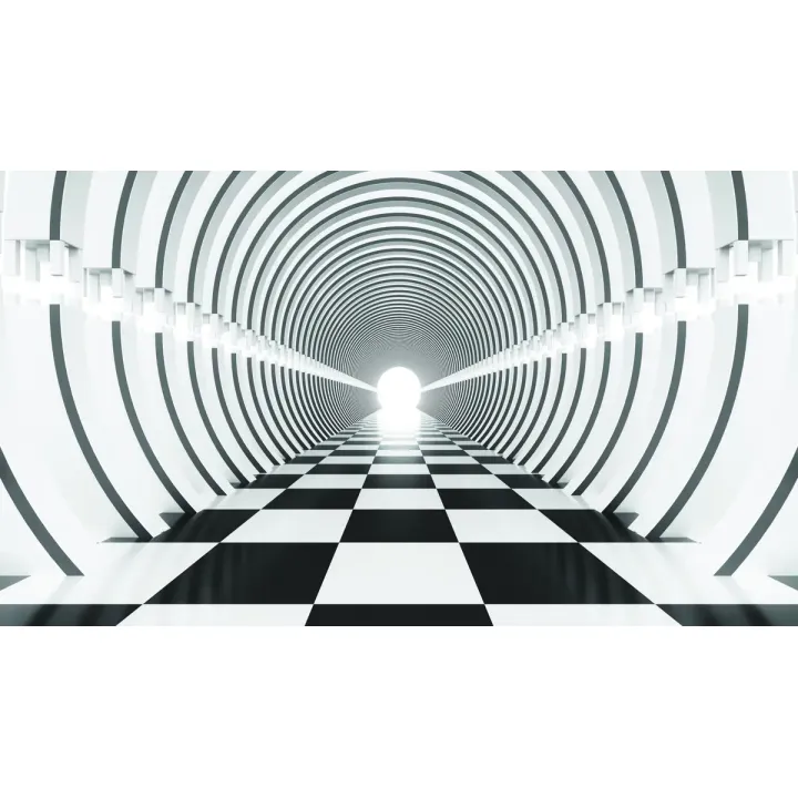 Fototapeta 3D Tunel – Geometryczna Abstrakcja z Głębią – produkt