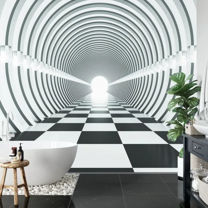 Fototapeta 3D Tunel – Geometryczna Abstrakcja z Głębią