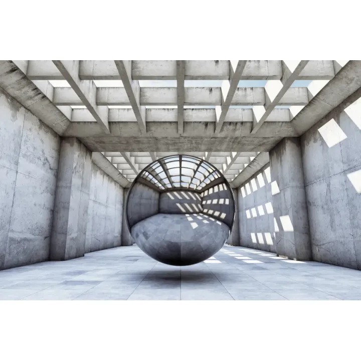 Fototapeta 3D Tunel – Abstrakcja Geometryczna i Głębia Industrialnego Designu – produkt