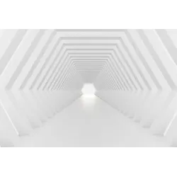 Fototapeta 3D Tunel – Abstrakcja Geometryczna z Głębią