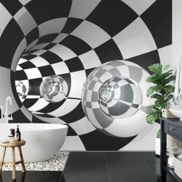 Fototapeta 3D Tunel – Abstrakcja z Iluzją Przestrzeni
