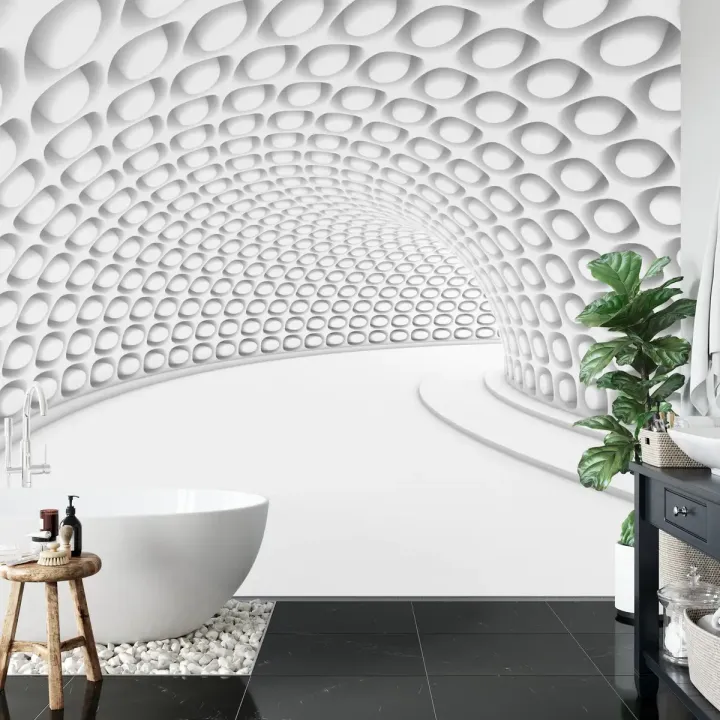 Fototapeta Tunel – Abstrakcja Geometryczna i Architektura Wnętrz