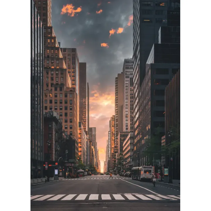 Plakat Nowojorska Ulica – Manhattan o Wschodzie Słońca – produkt