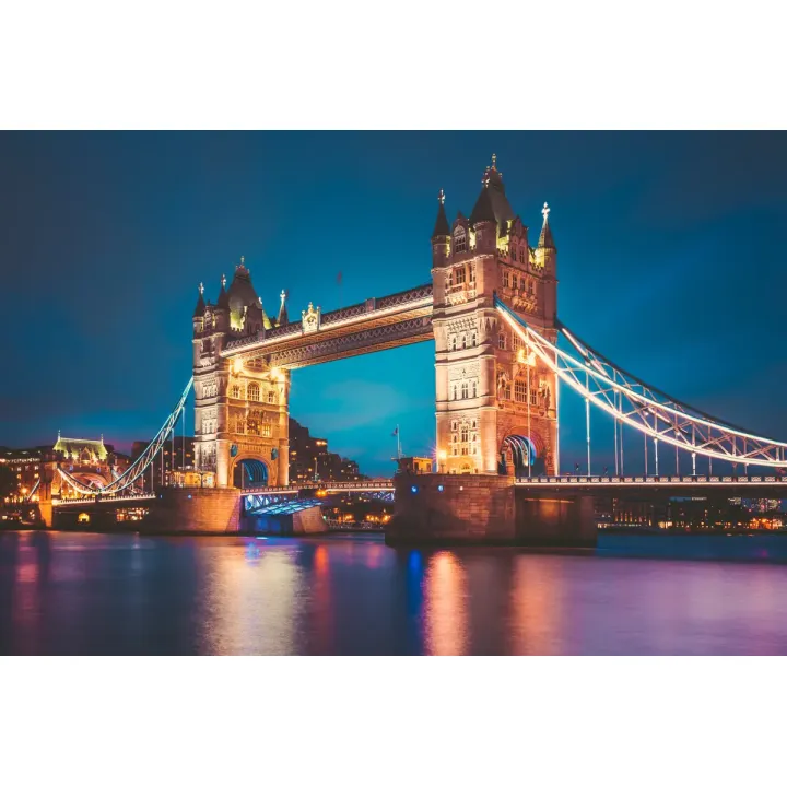 Fototapeta Tower Bridge – Nocny Londyn i Iluminacja Tamizy – produkt