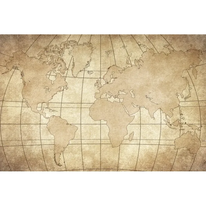 Fototapeta Mapa Świata – Starożytna Kartografia i Odkrycia Geograficzne – produkt
