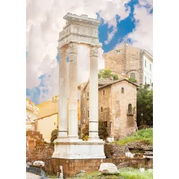 Plakat Kolumna W Świątyni Apollina Sozjanusa – Starożytne Ruiny i Architektura Antyczna – produkt