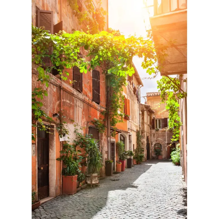 Plakat Klimatyczna Uliczka W Trastevere – Zabytkowa Dzielnica Rzymu – produkt