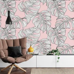Fototapeta Liście Monstera – Tropikalna Roślinność i Egzotyka