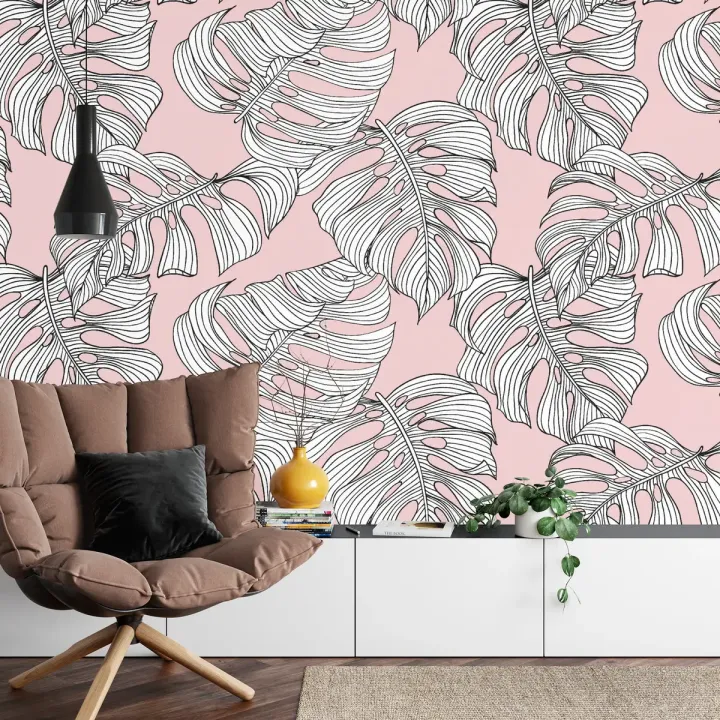 Fototapeta Liście Monstera – Tropikalna Roślinność i Egzotyka