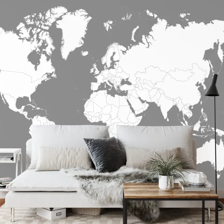 Fototapeta Mapa Świata – Geografia i Podróże na Ścianie