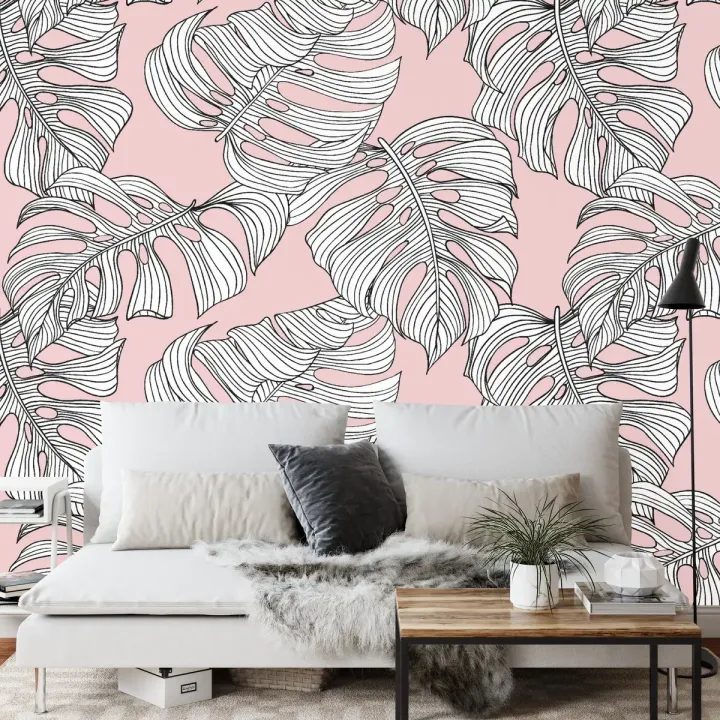 Fototapeta Liście Monstera – Tropikalna Roślinność i Egzotyka