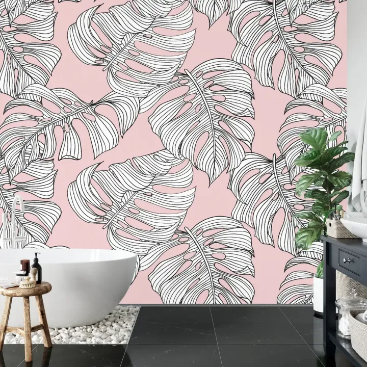 Fototapeta Liście Monstera – Tropikalna Roślinność i Egzotyka