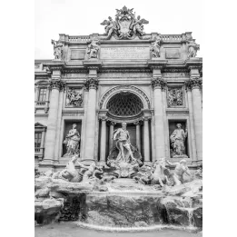 Plakat Fontanna Di Trevi – Barokowa Architektura Rzymu – produkt