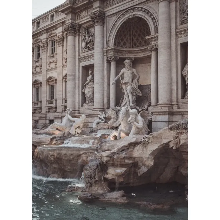 Plakat Fontanna w Rione Trevi – Barokowa Architektura Rzymu – produkt