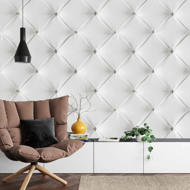 Fototapeta Pikowana – Geometryczna Tekstura Skóry z Motywem Diamentów