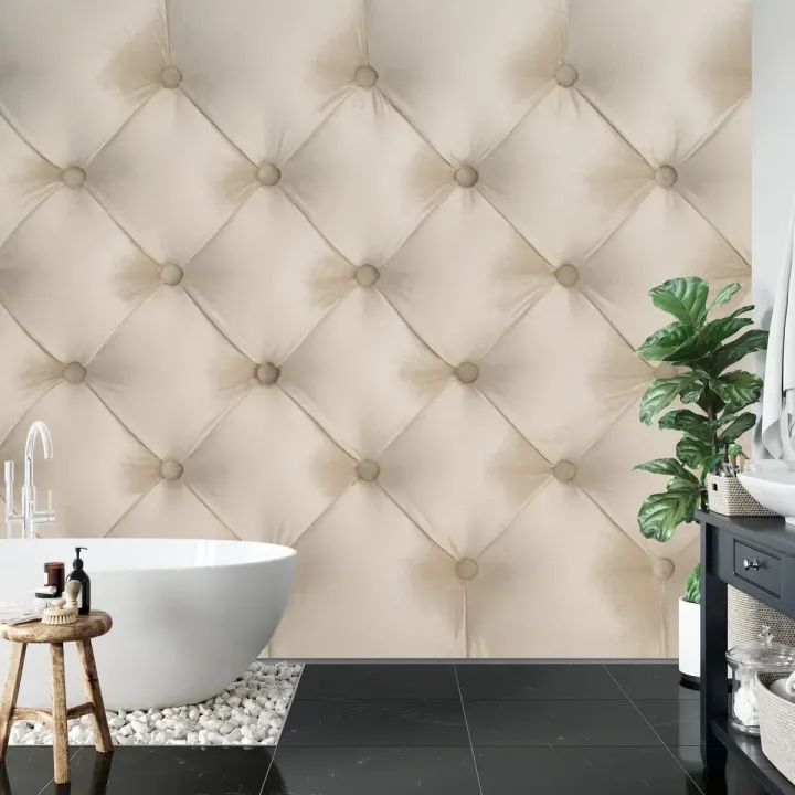 Fototapeta Pikowana Beżowa – Geometryczna Tekstura w Stylu Minimalistycznym