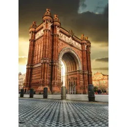 Plakat Łuk Triumfalny – Słynna Budowla w Barcelonie – produkt