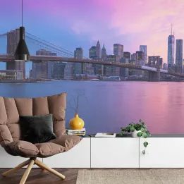Fototapeta Nowy Jork – Skyline Manhattanu i Most Brookliński