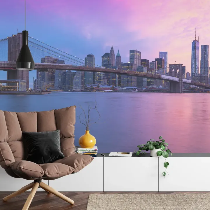 Fototapeta Nowy Jork – Skyline Manhattanu i Most Brookliński