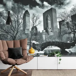 Fototapeta Nowy Jork – Skyline Manhattanu i Most Brookliński
