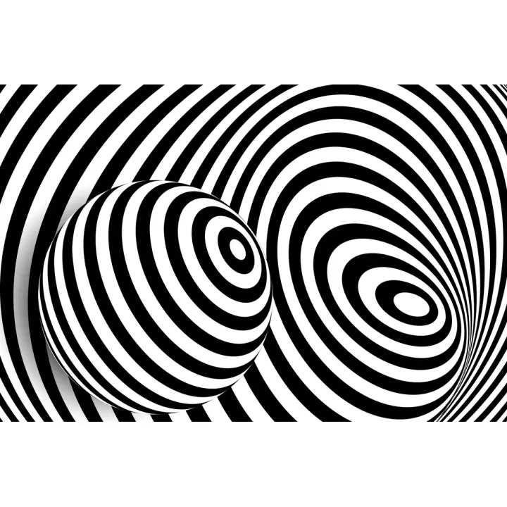 Fototapeta Kula 3D – Abstrakcja Geometryczna i Iluzja Optyczna – produkt