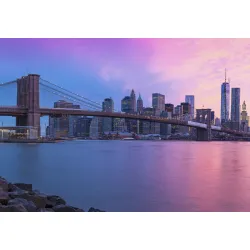 Fototapeta Nowy Jork – Skyline Manhattanu i Most Brookliński