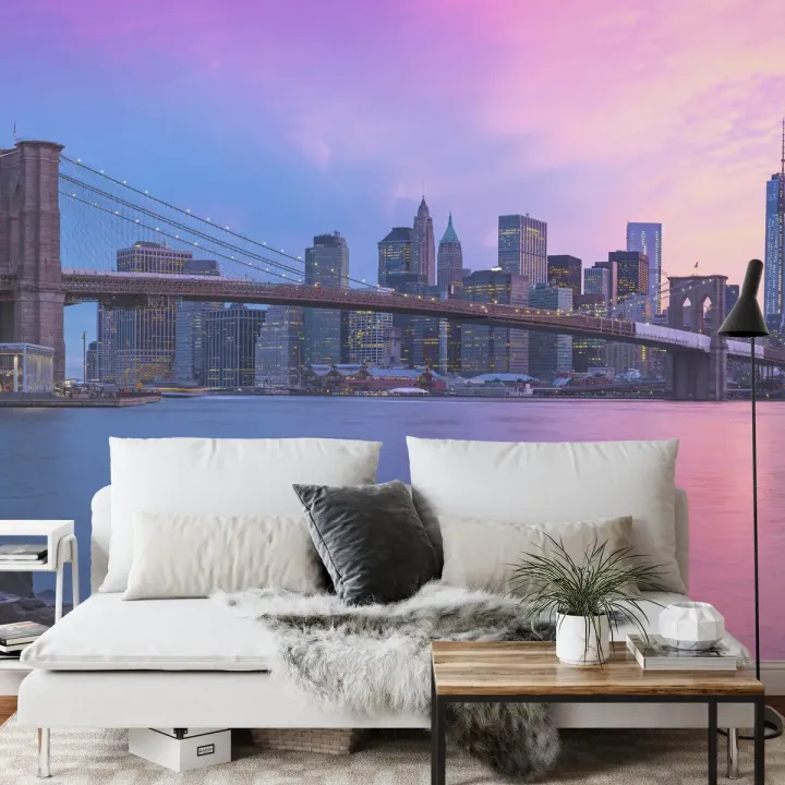 Fototapeta Nowy Jork – Skyline Manhattanu i Most Brookliński