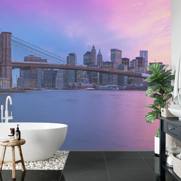Fototapeta Nowy Jork – Skyline Manhattanu i Most Brookliński