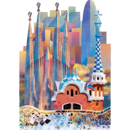 Plakat Architektura Barcelony – Sagrada Familia i Modernizm Kataloński – produkt