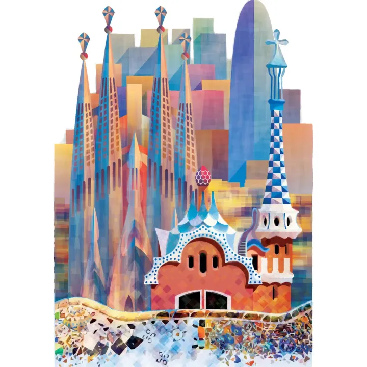 Plakat Architektura Barcelony – Sagrada Familia i Modernizm Kataloński – produkt