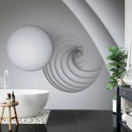 Fototapeta Optyczna Kula 3D – Kosmiczna Abstrakcja i Nowoczesność