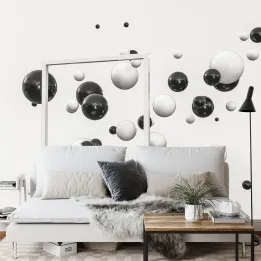 Fototapeta Kule 3D – Abstrakcja Geometryczna i Iluzja Optyczna