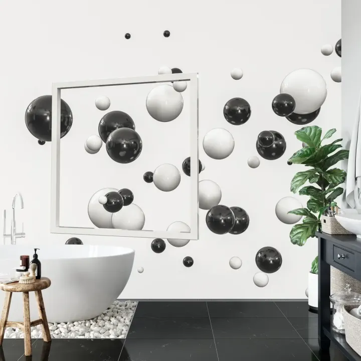 Fototapeta Kule 3D – Abstrakcja Geometryczna i Iluzja Optyczna