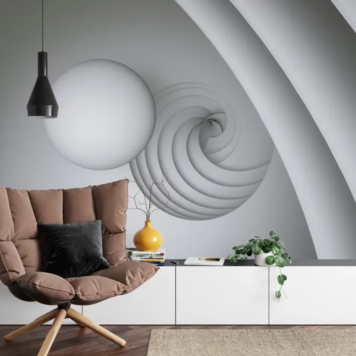 Fototapeta Optyczna Kula 3D – Kosmiczna Abstrakcja i Nowoczesność