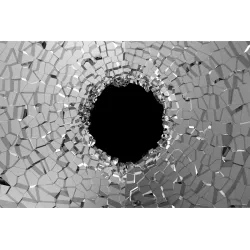 Fototapeta Abstrakcyjny Tunel – Geometryczna Głębia z Efektem 3D