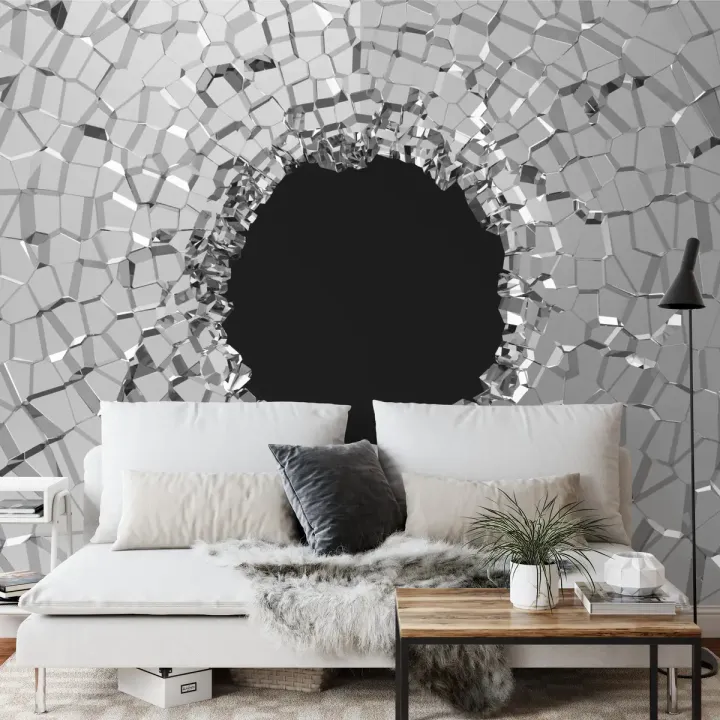 Fototapeta Abstrakcyjny Tunel – Geometryczna Głębia z Efektem 3D