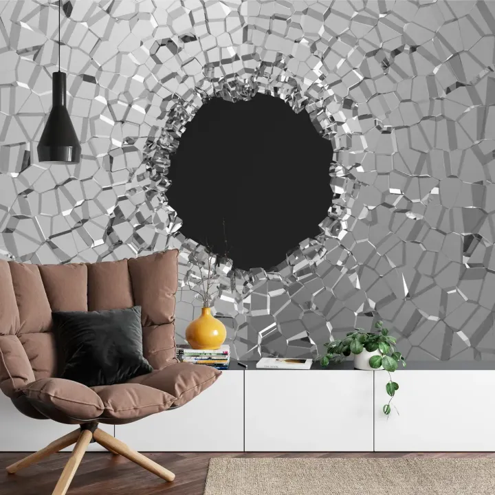 Fototapeta Abstrakcyjny Tunel – Geometryczna Głębia z Efektem 3D