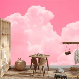 Fototapeta Różowe Chmury – Abstrakcja w Pastelowych Kolorach