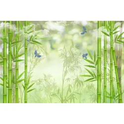 Fototapeta Bambusowy Las – Leśna Cisza i Natura we Wnętrzu