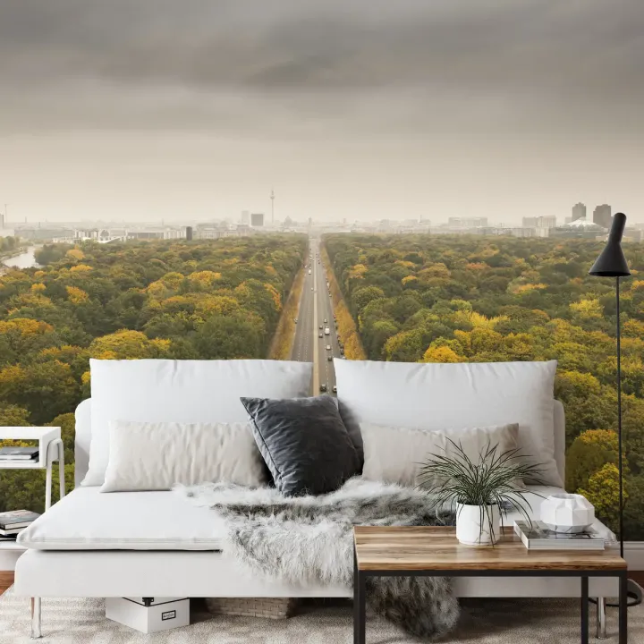 Fototapeta Berlin Z Oddali – Panorama Metropolii z Naturą