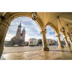 Fototapeta Krakowski Rynek – Rynek Główny i Kościół Mariacki