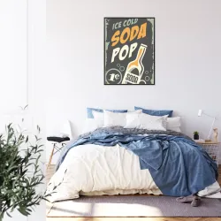 Plakat Napój Gazowany – Vintage Reklama z Lat 50.