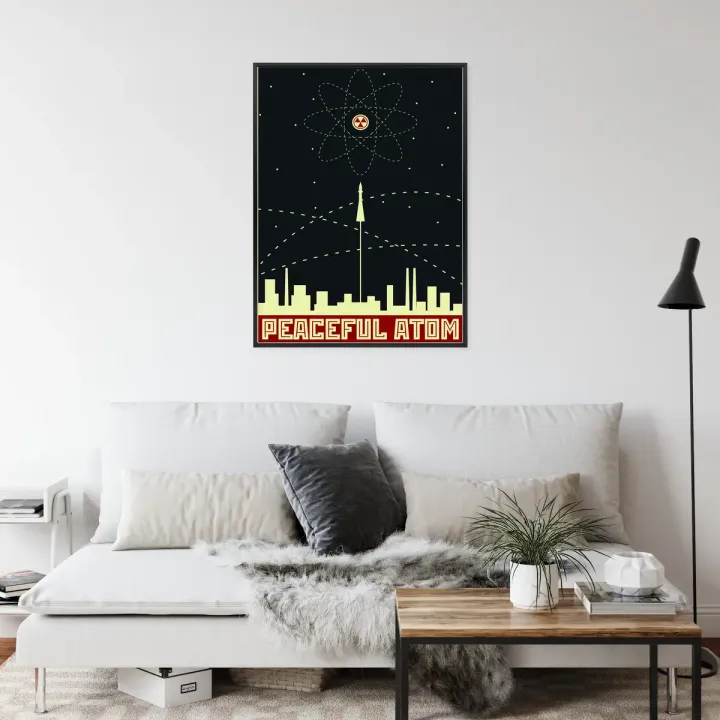 Plakat Kosmos I Napisy W Stylu Retro – Retro Futurystyczny Motyw Kosmiczny