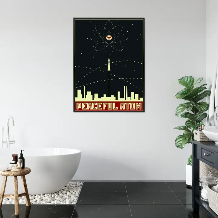 Plakat Kosmos I Napisy W Stylu Retro – Retro Futurystyczny Motyw Kosmiczny