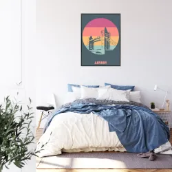 Plakat Tower Bridge – Zabytkowy Most i Skyline Londynu