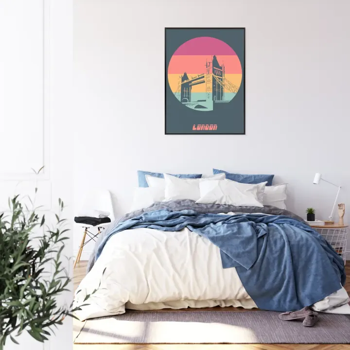 Plakat Tower Bridge – Zabytkowy Most i Skyline Londynu