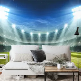 Fototapeta Stadion Mistrzów – Atmosfera Meczu Nocą