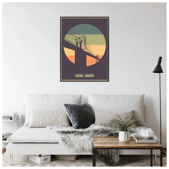 Plakat Most Brooklyn Bridge – Nowy Jork o Poranku