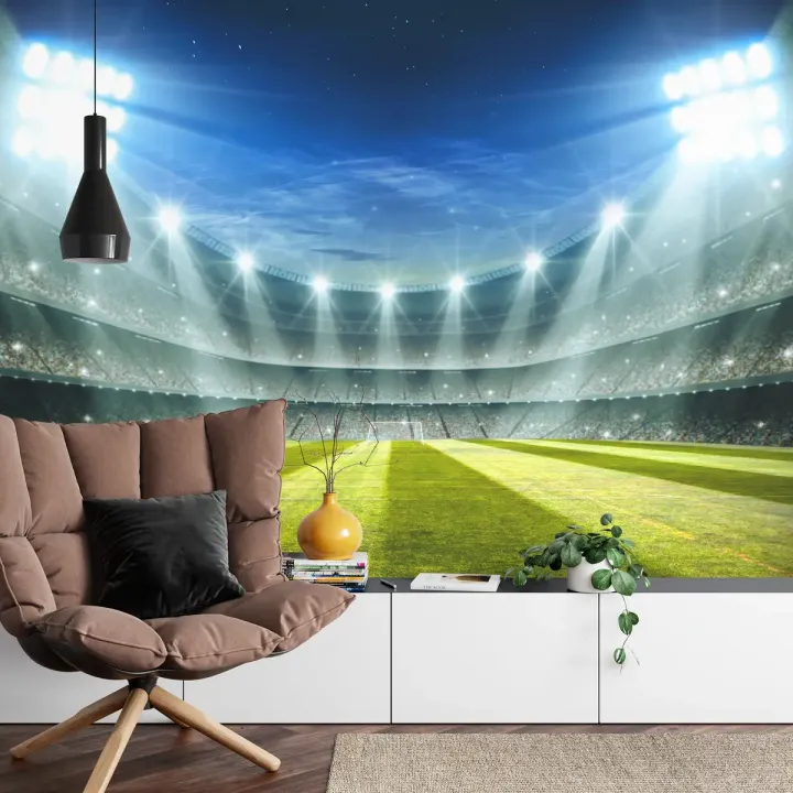 Fototapeta Stadion Mistrzów – Atmosfera Meczu Nocą